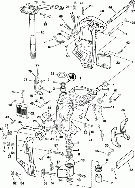 ��������� ��������� EVINRUDE E115FPLSNF Ficht Fuel Injection, 20 in.,  - dsection - dsection