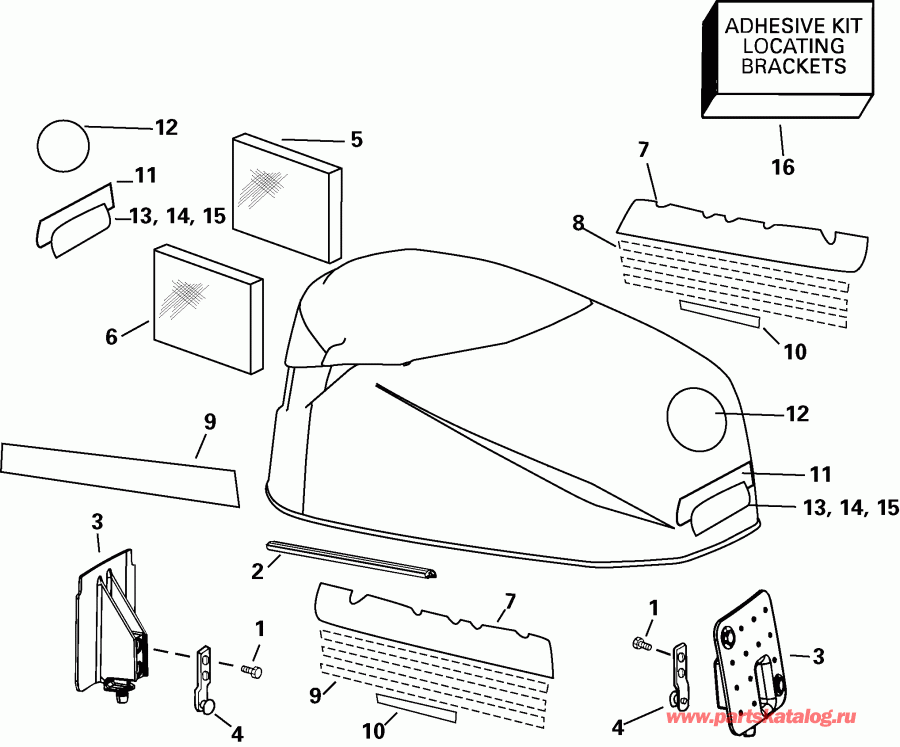 ��������� ����� ������� E115FPXSNF Ficht Fuel Injection, 25 in.,  - gine Cover - gine ������