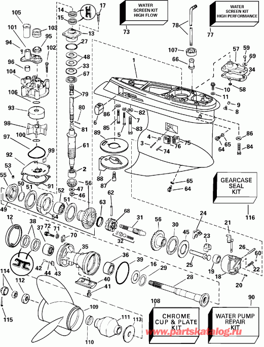 ��������� ����� EVINRUDE E150FPLSNF Ficht Fuel Injection, 20 in.   - Fcx, Models - Fcx, Models