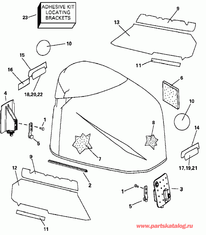 ��������� ����� ������� E200FPLSNF Ficht RAM Injection, 20 in. s  - gine Cover - gine ������