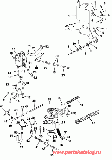 ����� EVINRUDE E200FPXSNF Ficht RAM Injection, 25 in. s  - l System