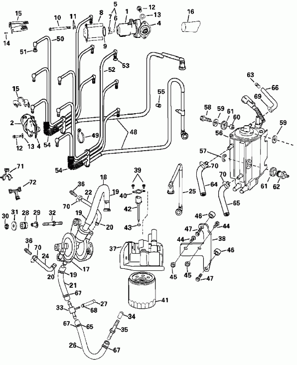  Evinrude E225FPXSNF Ficht RAM Injection, 25 in. s  - el System / el System