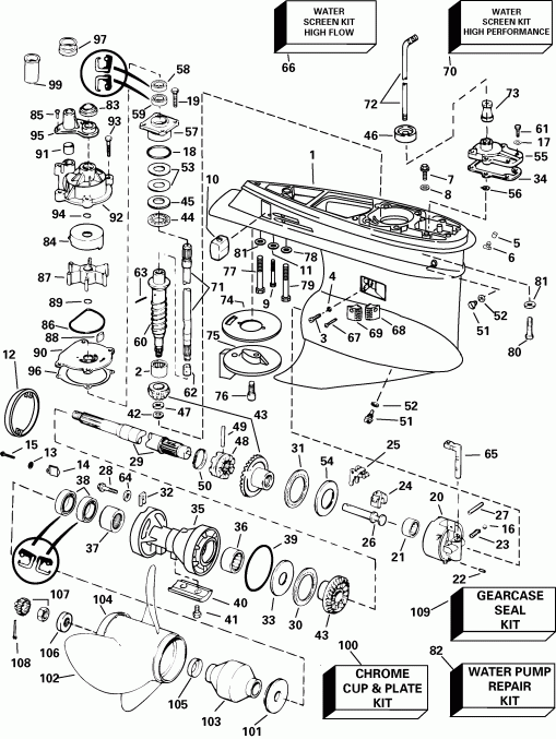 �������� ��������� ����� EVINRUDE E115FPXSTB  - Fpx Models / Fpx Models