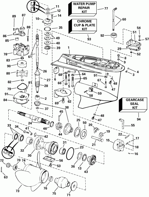 �������� ��������� ����� EVINRUDE E115FSLSTB  - Fpl, Fsl Models - Fpl, Fsl Models