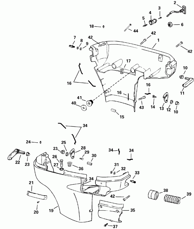 �������� ��������� ����� EVINRUDE E175FPLSTB  - wer ������ ��������� (�����) - wer Engine Cover