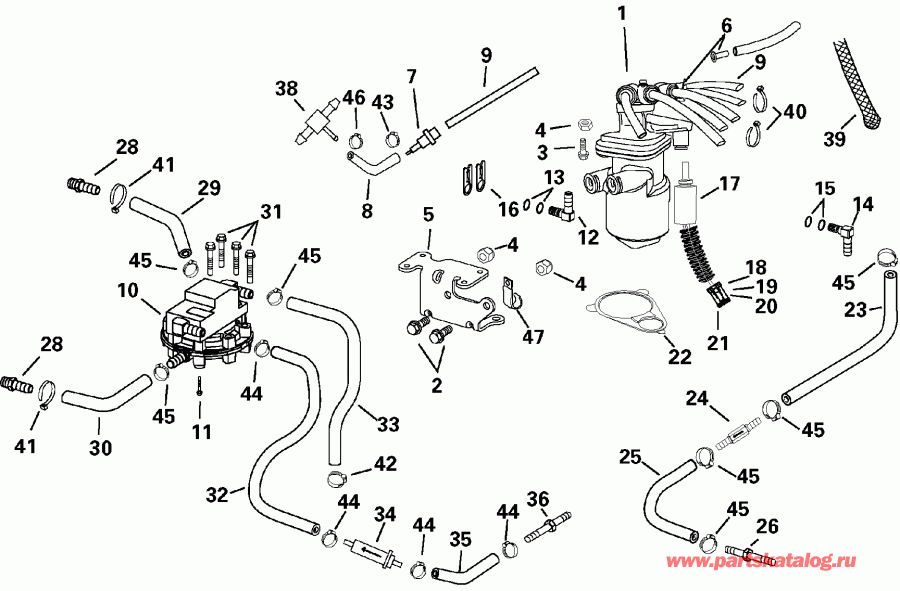 ����� EVINRUDE E175FSLSTF  - l Components