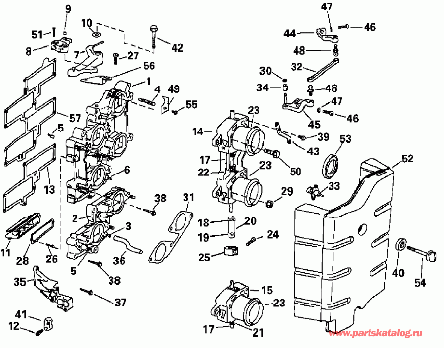��������� ��������� Evinrude E200FPLSRB  - take ��������� / take Manifold