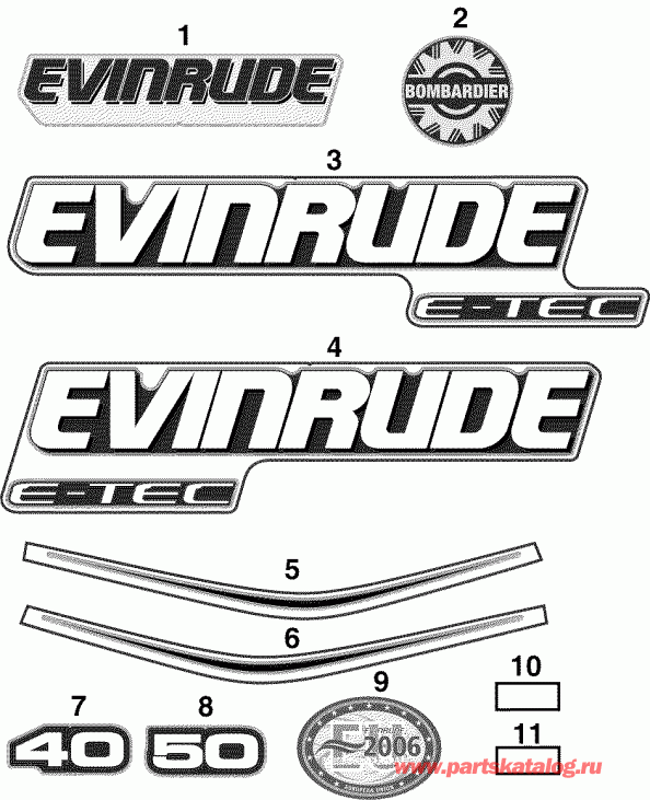    Evinrude E40DRLSRC  - cals