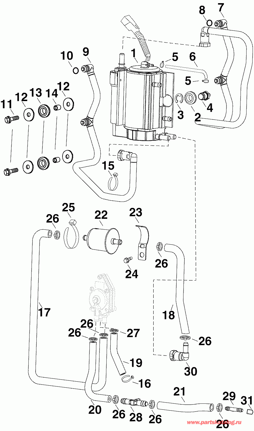 ��������� ����� ������� E50DPLSRC  - el �������������� & ����� / el Vapor Separator & Pump