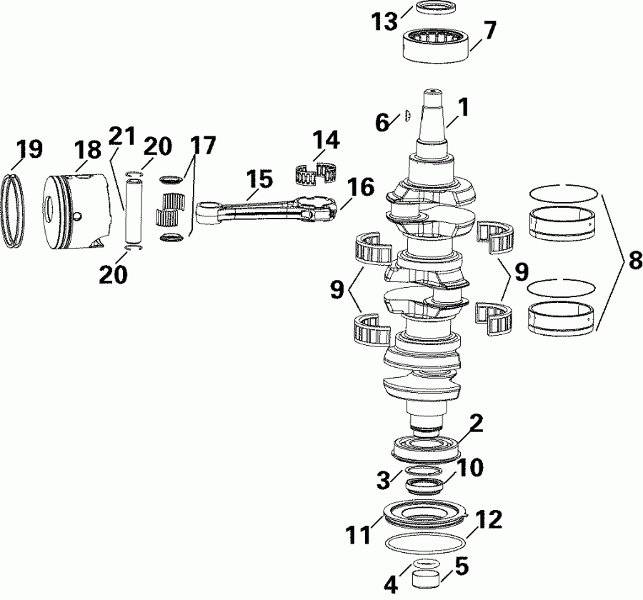 �������� ����� Evinrude E75DPLSRC  - ank��� & ������