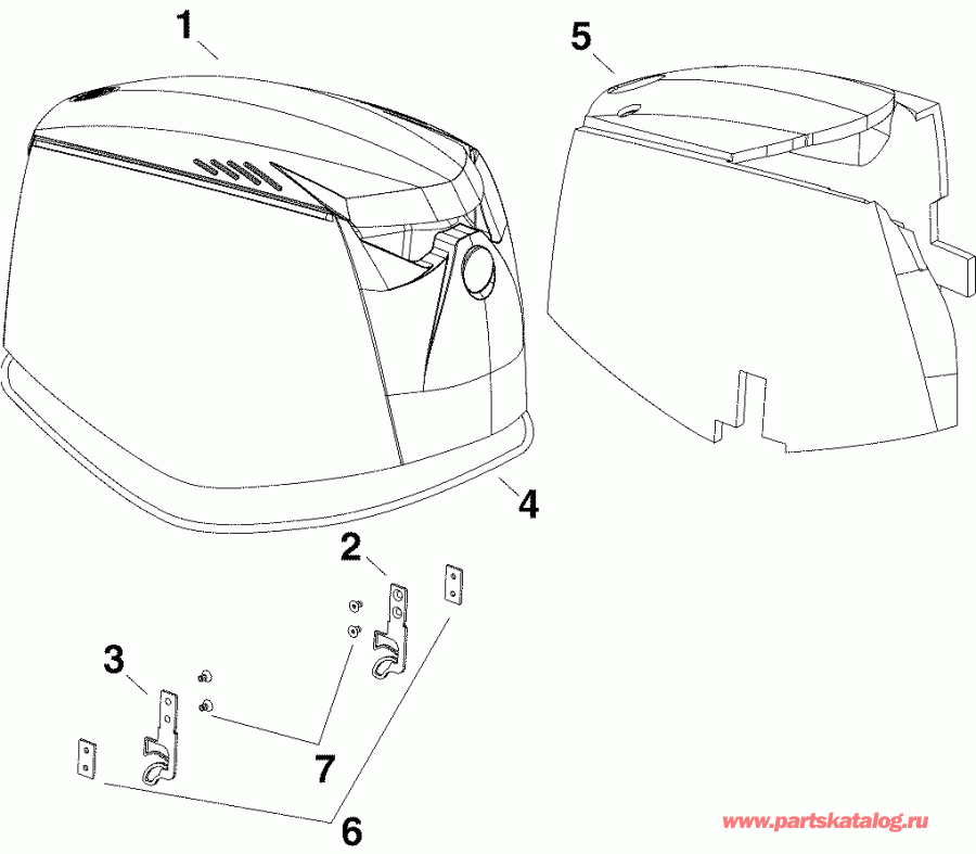  EVINRUDE E90DPLSRC  - per Engine Cover