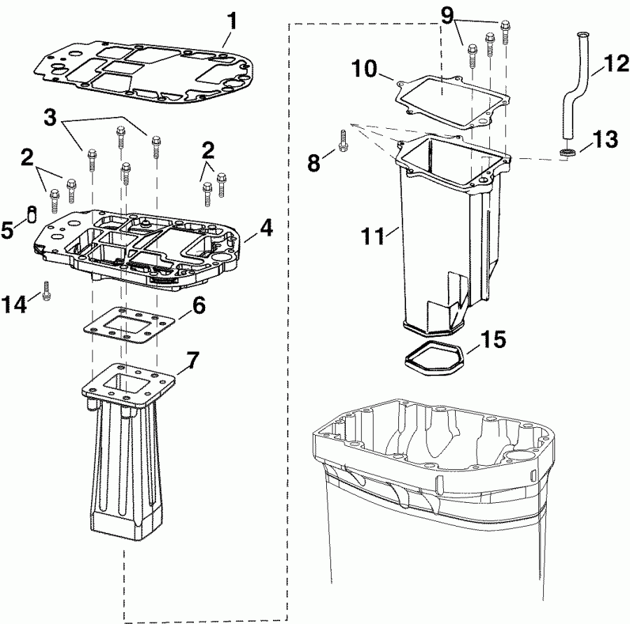 ��������� ����� ������� E90DSLSRC  - haust Adapter / ������������ ������� ���-������ / haust Adapter / Inner Housing