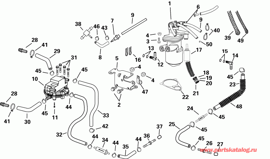 �������� ��������� ����� Evinrude E115FPLSOD  - l Components / l Components