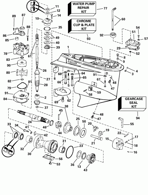 �������� ����� Evinrude E115FSLSOD  - Fpl, Fsl Models