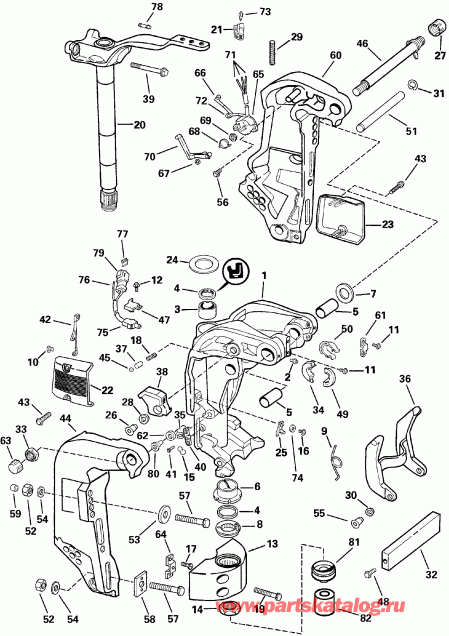 ��������� Evinrude E175FSLSOE  - dsection