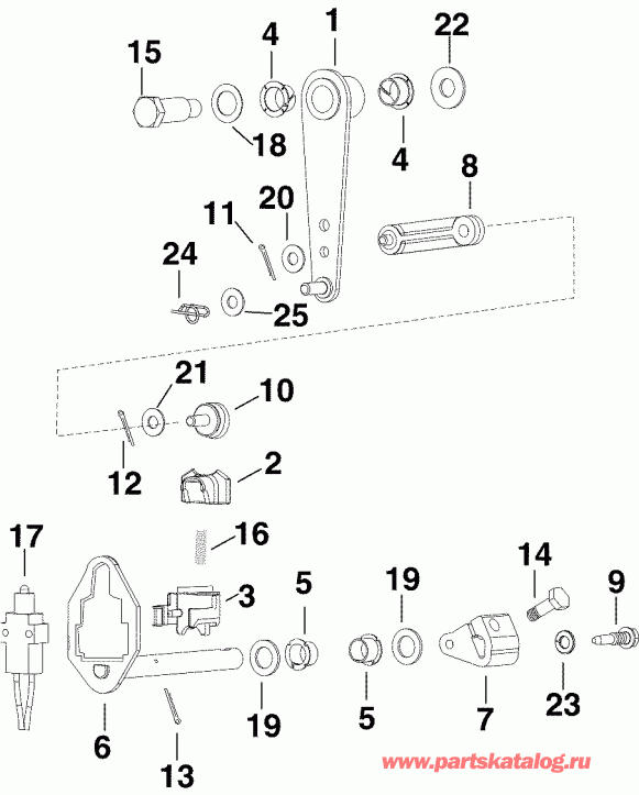 ��������� ��������� EVINRUDE E200DCXSOC  - ift Linkage
