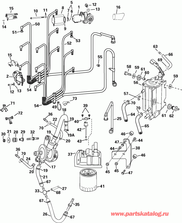 ��������� �������� ����� Evinrude E200FHLSOR  - el System / el System