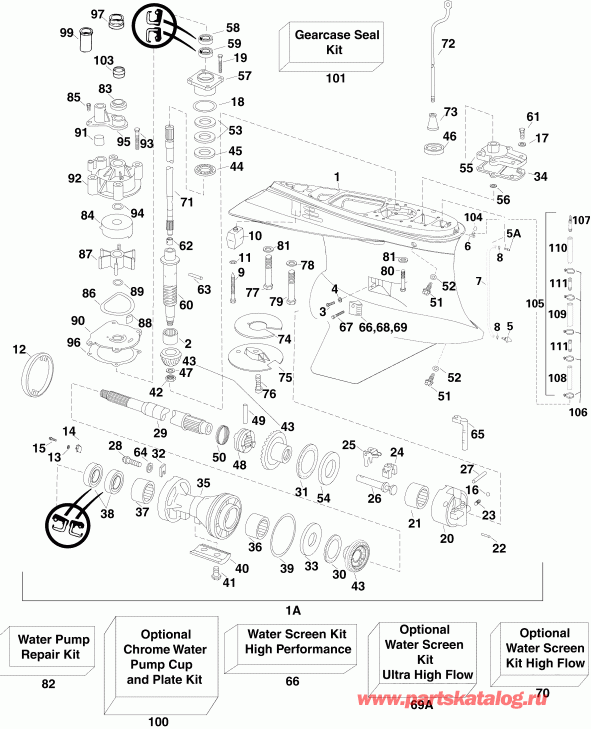 ����� Evinrude E225DHLSOG  - arcase Hl, Hx. Models (xp Type) - arcase Hl, Hx. Models (xp Type)