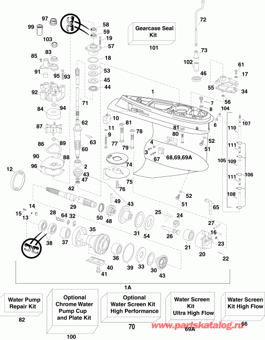 ��������� ��������� Evinrude E225DPLSOC  - arcase Pl, Sl, px, pz Models (m Type) - arcase Pl, Sl,px,pz Models (m Type)