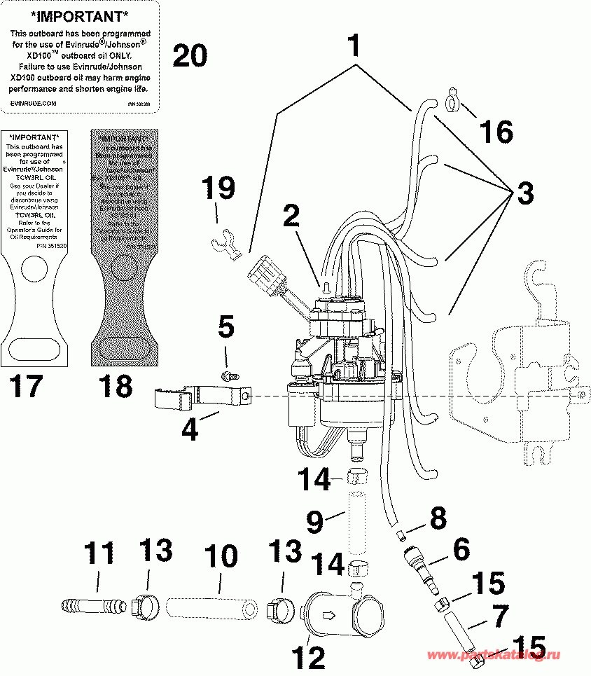  EVINRUDE E225DPXSOC  - l Pump - l �����