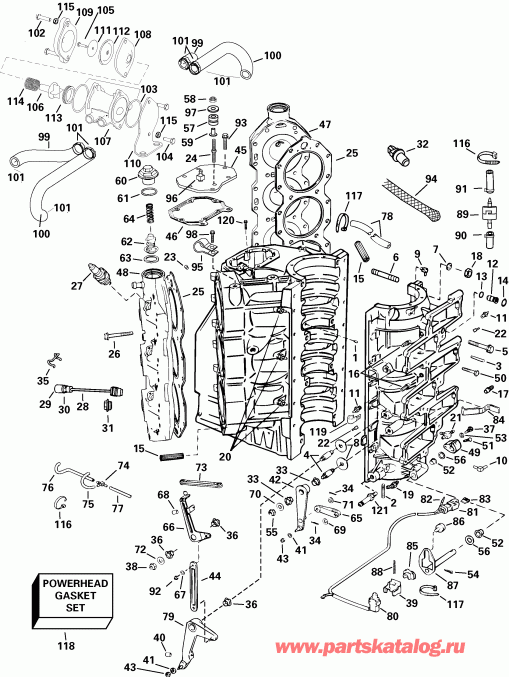  Evinrude E225FCXSOE  - linder & ������ ���������