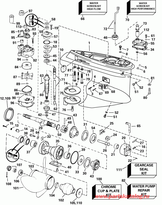 ��������� ����� Evinrude E250FPXSOB  - Fpl - Fsl - Fpx - Fpz Models / Fpl - Fsl - Fpx - Fpz Models