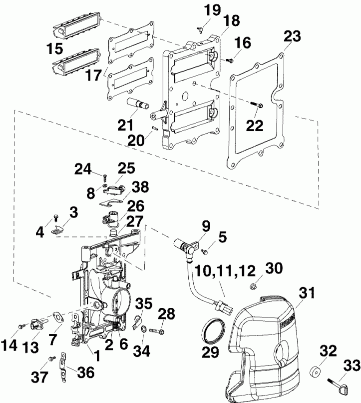 ��������� �������� ����� ������� E40DPLSOR  - rottle Body & Intake Manifold - rottle ������ & �������� ���������