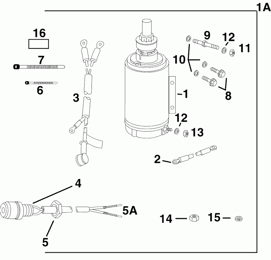 ��������� ����� EVINRUDE E40DRLSOR  - ectric Start Kit - ectric Start Kit