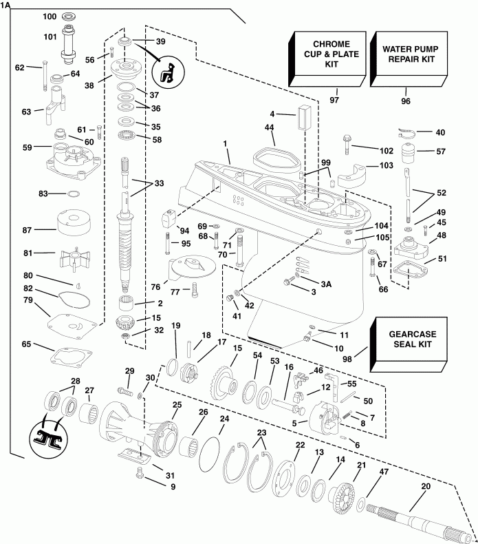 ��������� �������� ����� Evinrude E40DRLSOR  - arcase