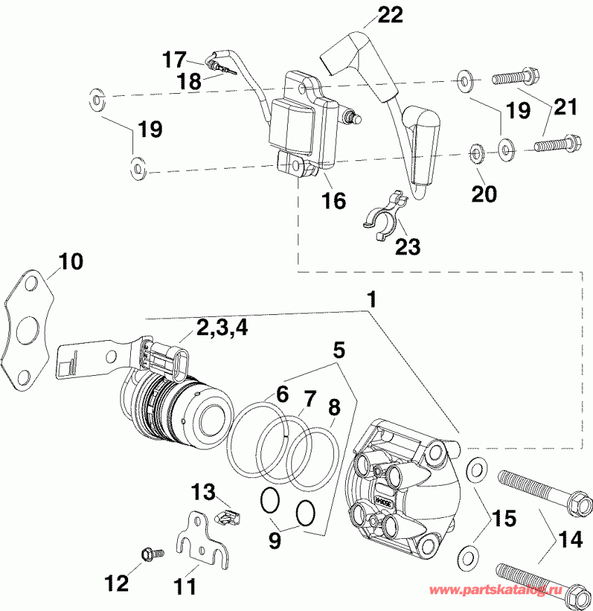 �������� ����� EVINRUDE E50DPLSOR  - el �������� & ������� ��������� - el Injector & Ignition Coil