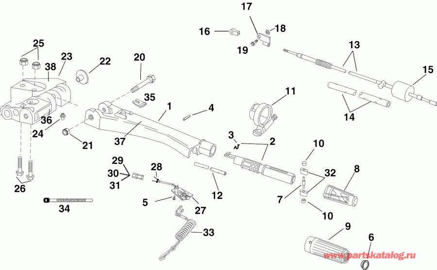 �������� ����� Evinrude E60WDRLSOS  - ller ����� - ller Arm