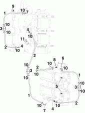 ������� / ������ ��������� Fittings & Oil Recirculation �����s (Cylinder/crankcase Fittings & Oil Recirculation Hoses)