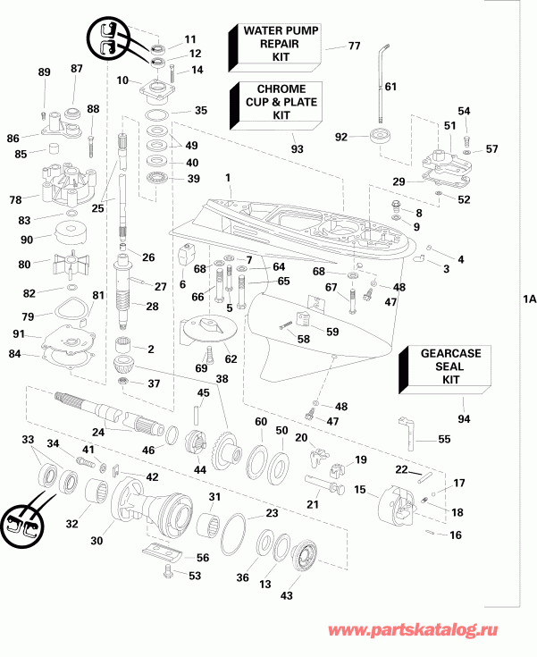 �������� ����� Evinrude E90DPLSOR  - arcase Pl & Sl Models / arcase Pl & Sl Models