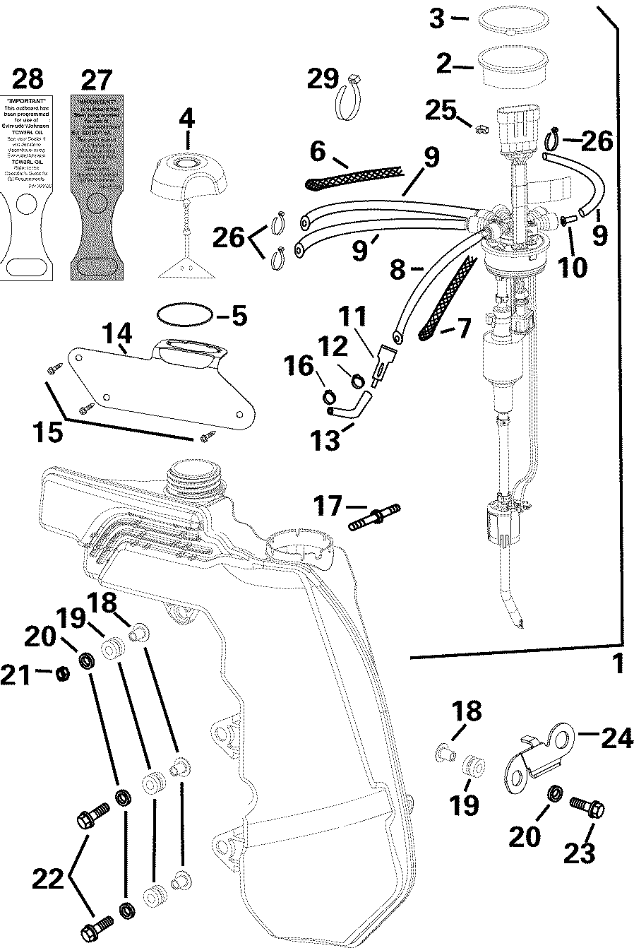 ��������� ��������� ������� E90DPXSOR  - l Tank And Pump - l Tank � �����