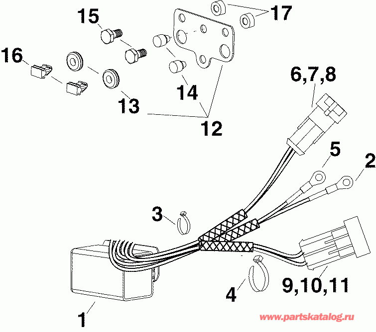    Evinrude E90DPXSOR  - im & Tilt Relay