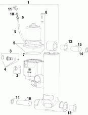 Trim & Tilt Hydraulic Assembly (late P����uction) (Trim & Tilt Hydraulic Assembly (late Production))