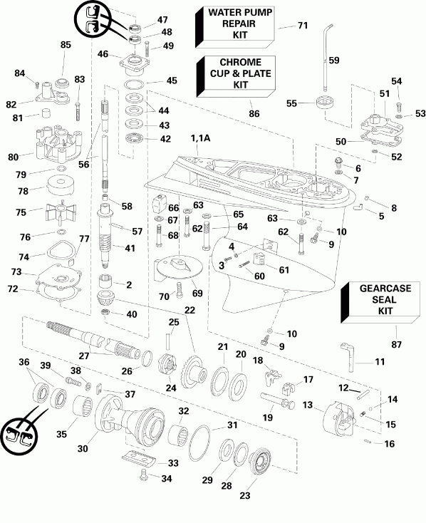 ��������� EVINRUDE E115FSLSDS  - Pl, Sl Models