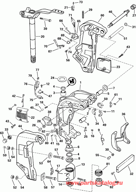 ��������� �������� ����� EVINRUDE E175FSLSDD  - dsection - dsection