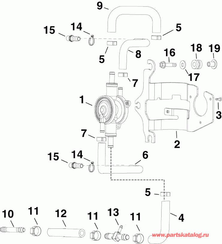 ��������� ��������� Evinrude E225DPZSDR  - el Lift Pump / el Lift �����