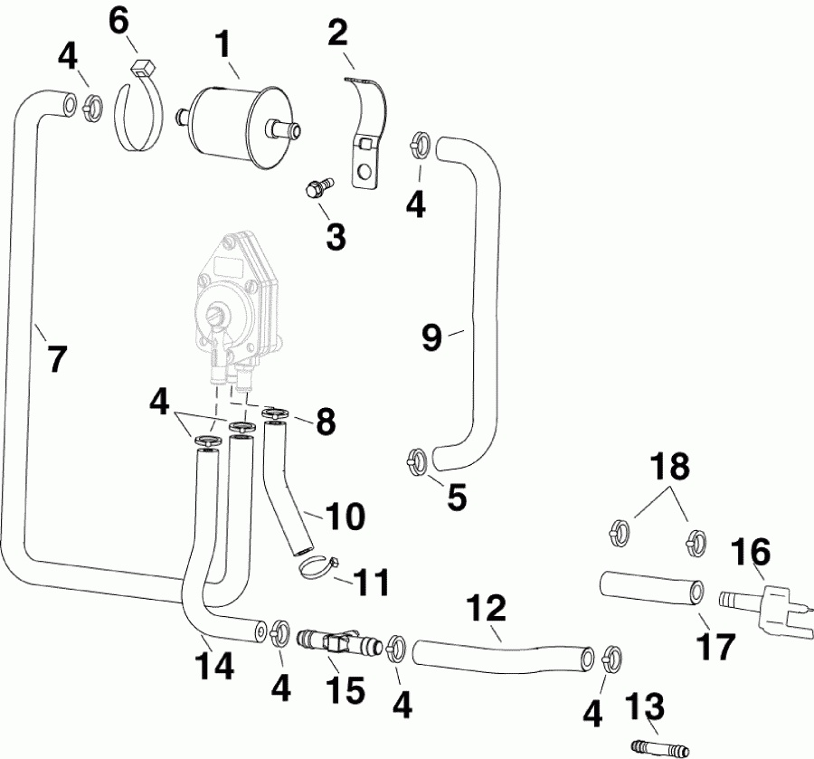 ��������� �������� ����� EVINRUDE E50DPLSDA  - el Filter