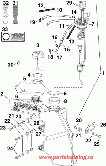 ����� EVINRUDE E50DPLSDA  - l Tank & Pump