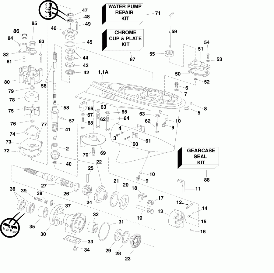  Evinrude E90DPLSDA  - Pl, Sl Models