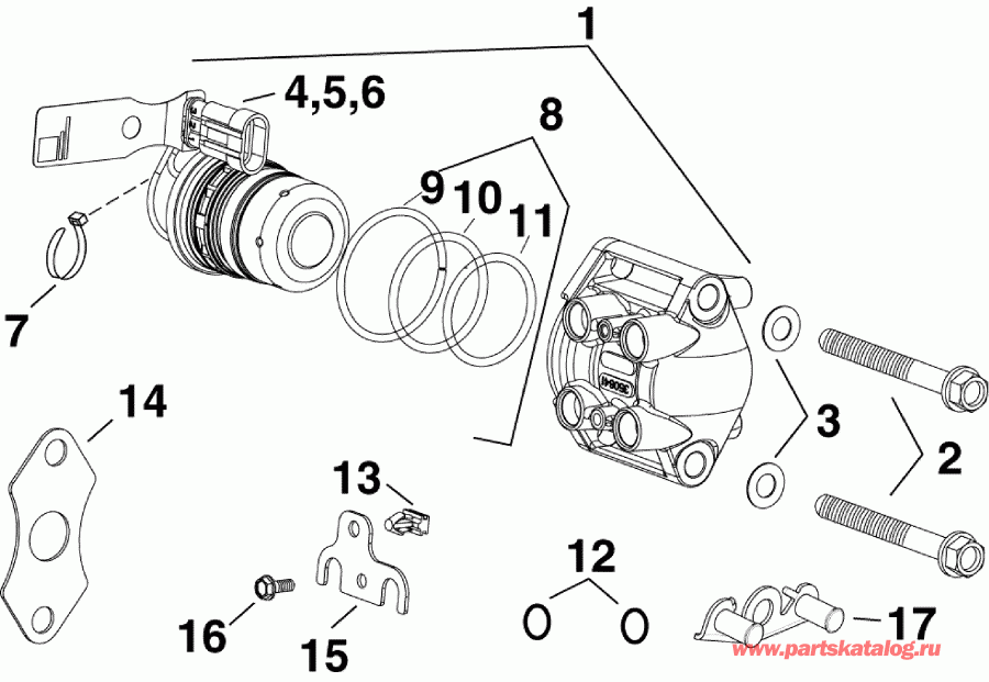 ��������� Evinrude E150DPXSUF  - el Injector