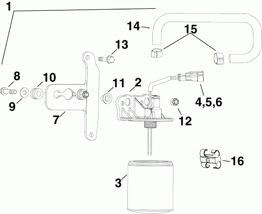 �������� ��������� ����� Evinrude E225DHLSUA  - el Filter - el ������
