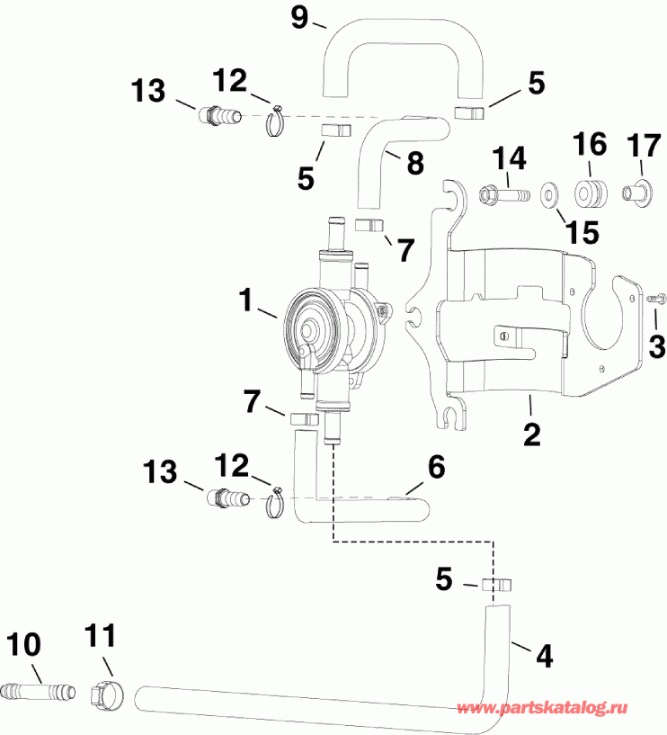 �������� ��������� ����� Evinrude E225DPLSUA  - el Lift �����
