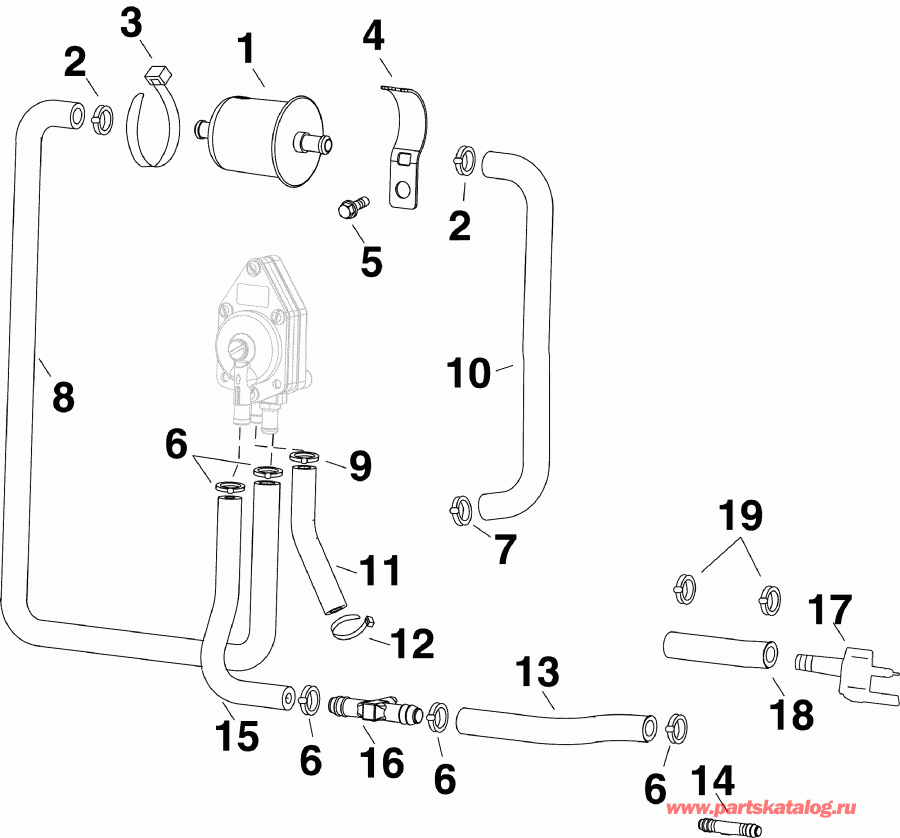 ��������� �������� ����� Evinrude E60DPLSUM  - el Filter