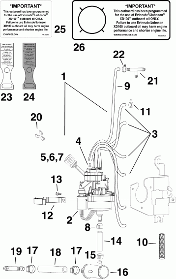 ��������� ����� EVINRUDE E225DPZSCM  - l Pump