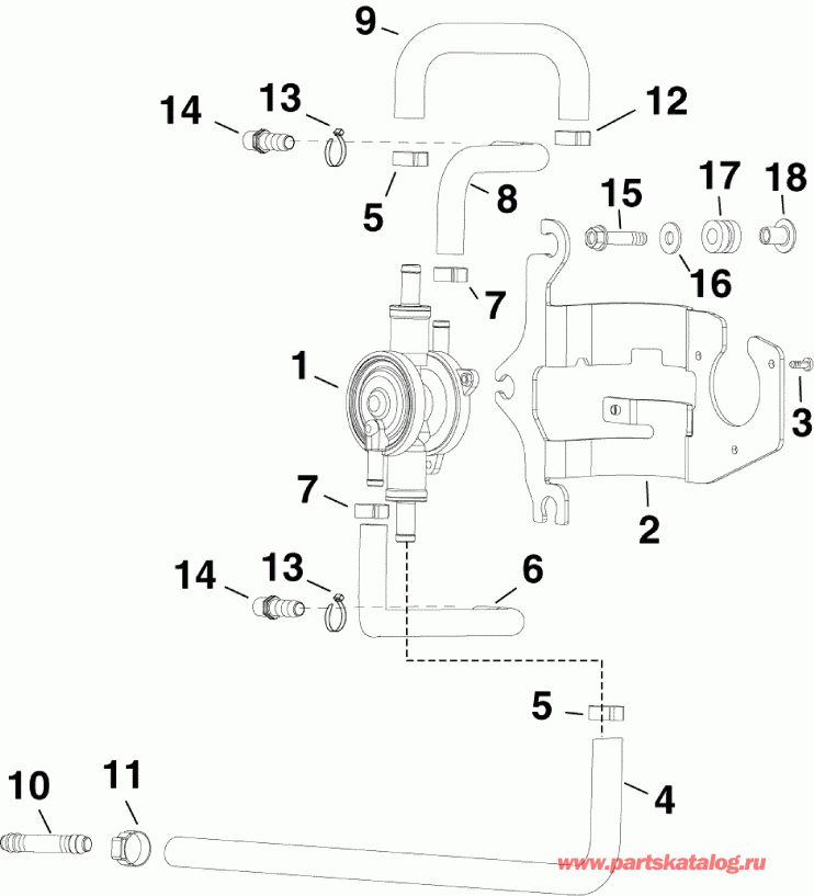 ����� EVINRUDE E250DCXSCH  - el Lift ����� - el Lift Pump