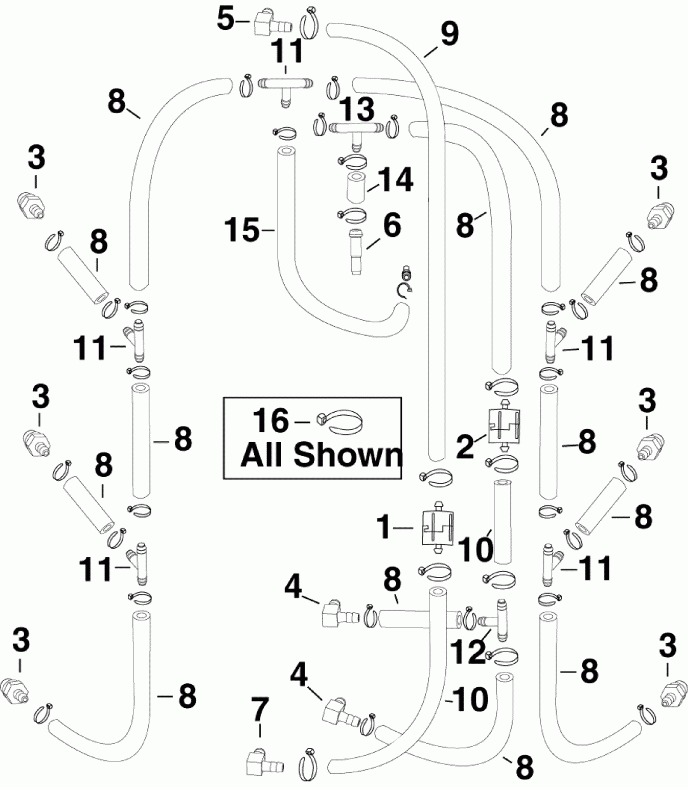 ��������� ��������� EVINRUDE E250DCXSCM  - l Recirculation �����s
