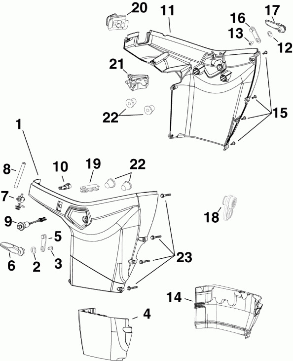 ��������� �������� ����� Evinrude E55MJRLSCC  - wer Engine Cover / wer ������ ��������� (�����)